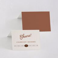 Western I Do BBQ Place Cards Saddle Signature