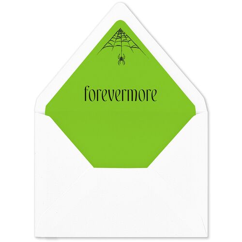 Spooky Halloween Nouveau Euro Envelope Liners Green Apple Luxe