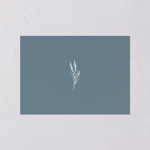 Vintage Lavender Wedding Response Cards Regency Blue Signature Standard