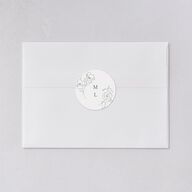 Floral Adornment Wedding Stickers Eucalyptus Circle