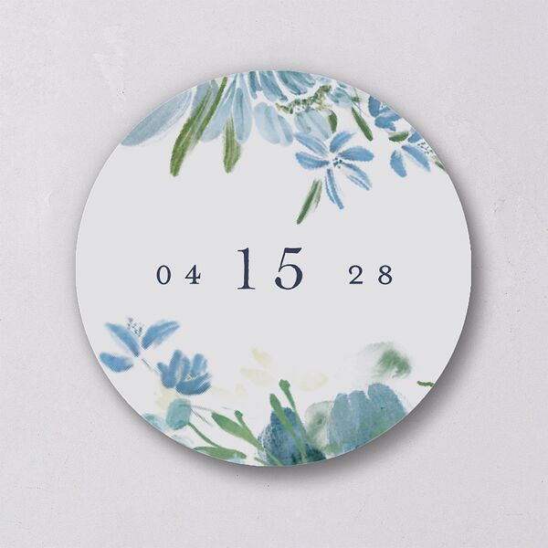 In Bloom Wedding Stickers Moody Blue Sticker