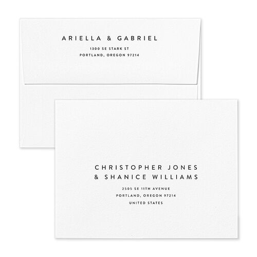 Rustic Arch Thank You Card Envelopes Terracotta Forest Return Address Signature Standard