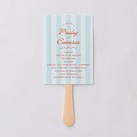 Cabana Stripes Fan Programs Pastel Blue Signature Standard