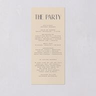 Headline Wedding Programs Navy Signature