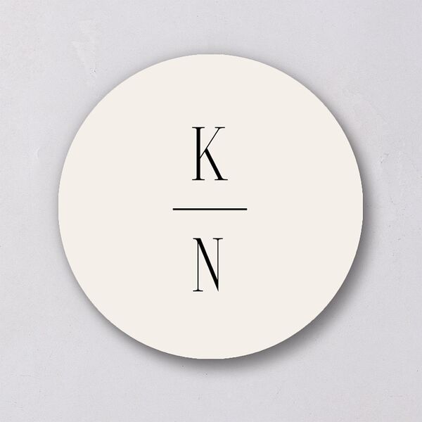 Cosmopolitan Wedding Stickers Champagne Circle