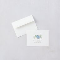 Elegant Hydrangea Wedding Response Cards Dusty Blue Signature Standard