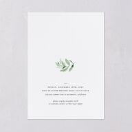 Gorgeous Greenery Rehearsal Dinner Invitations Pure White Signature Blank Standard