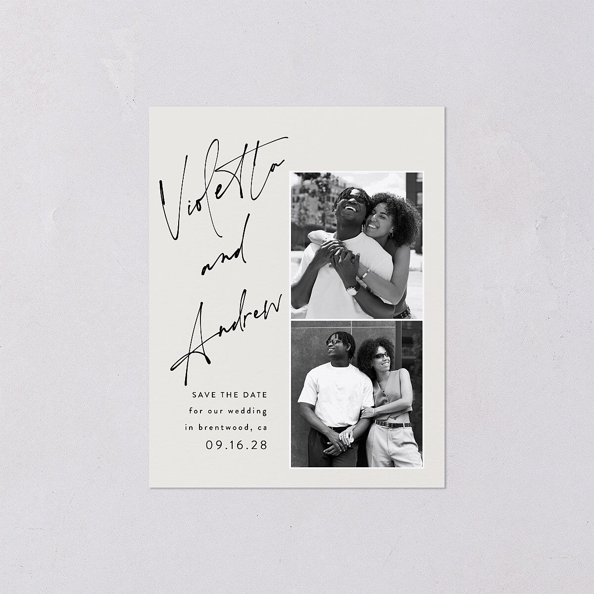 Signed Save the Date Petite Cards — view 2