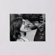 Timeless Elegance Save the Date Petite Cards Midnight Signature smooth Blank No Standard