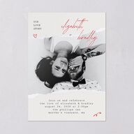 DIY Crafty Photo Wedding Invitations Ruby Signature Blank No Standard