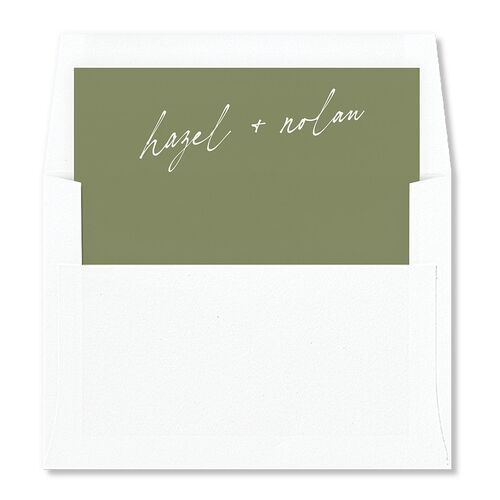 Forever Arch Foil Envelope Liners Moss Standard