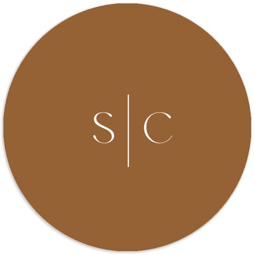Nordic Folk Wedding Stickers Latte Circle