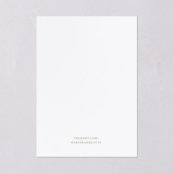 Gilded Photo Foil Wedding Invitations Gold Pure White Signature Blank No Standard