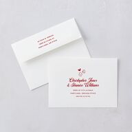 Hand Drawn Las Vegas Hearts Wedding Invitations Ruby Signature Blank No Standard