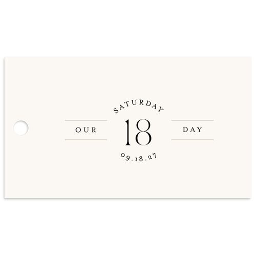 Photo Arch Favor Gift Tags Taupe Signature