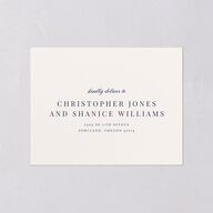 Elegant Lighthouse All-in-One Wedding Invitations Maritime Signature Light Both Recipient and Return Addresses No