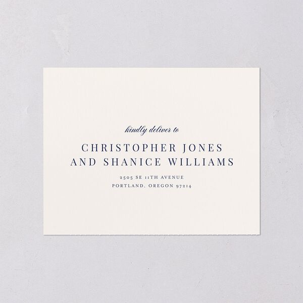 Elegant Lighthouse All-in-One Wedding Invitations Maritime Signature Light Both Recipient and Return Addresses No