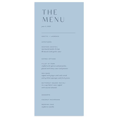 Surround Menus Moody Blue Signature
