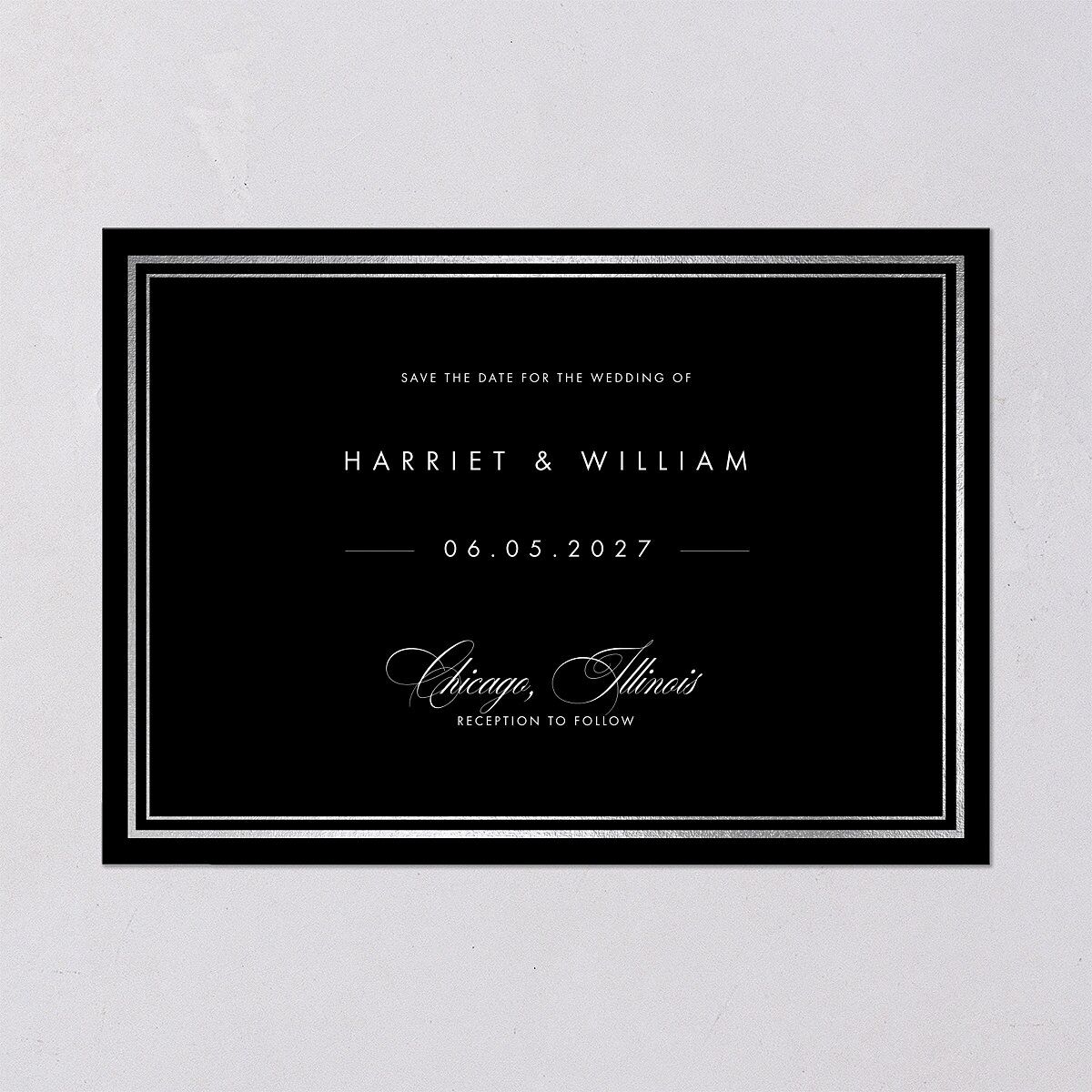 Polished Frame Save The Date Cards — view 2