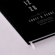 Diamond Deco Wedding Guest Book Licorice