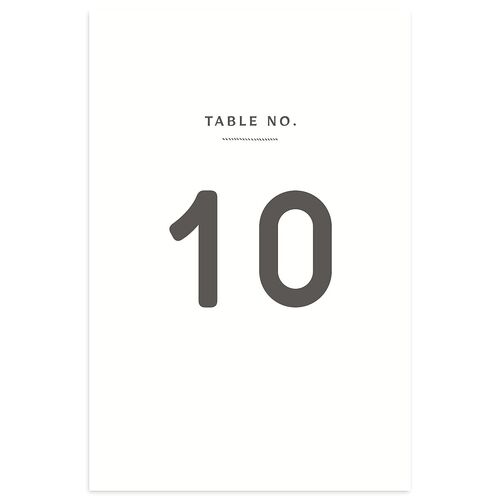 Country Farm Table Numbers Steel Gray Signature
