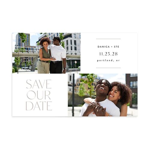 Windows Save the Date Postcards Pure White