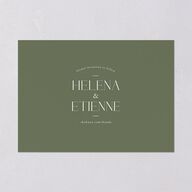 Nouveau Frame Foil Save The Date Cards Gold Dark Camo Signature smooth Blank No Standard