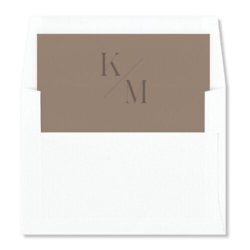 Monogram Slant Envelope Liners Fawn Standard