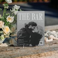 Magazine Cover Standard Bar Tabletop Sign Small Licorice Standard Indoor Foam Core S Tabletop Bar