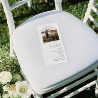 Forever Arch Wedding Programs Pure White Signature