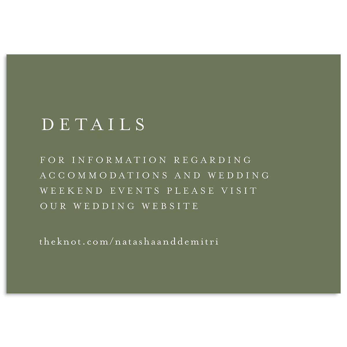 Botanical Monogram Wedding Enclosure Cards