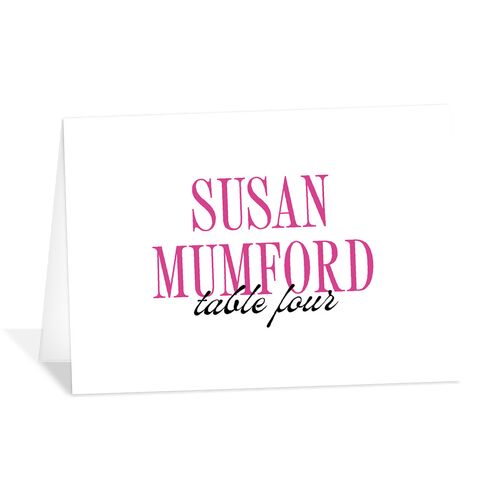 Wavy Frame Photo Place Cards Mulberry Signature