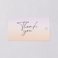 Breezy Palm Trees Favor Gift Tags Sheer Lilac Signature