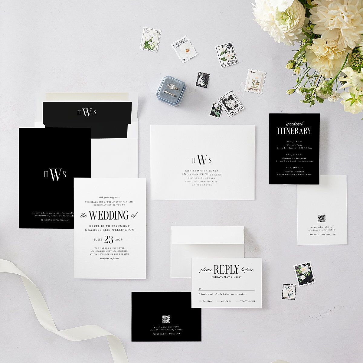 Elegant Wedding Of Wedding Invitations Pure White Signature Blank Standard No