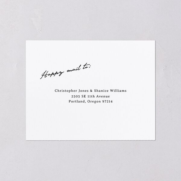 Vintage Film All-in-One Wedding Invitations Sand Signature Light Both Recipient and Return Addresses No