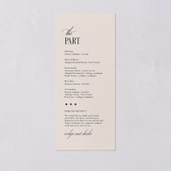 Whimsical Hand Drawn Bow Wedding Programs Linen Signature