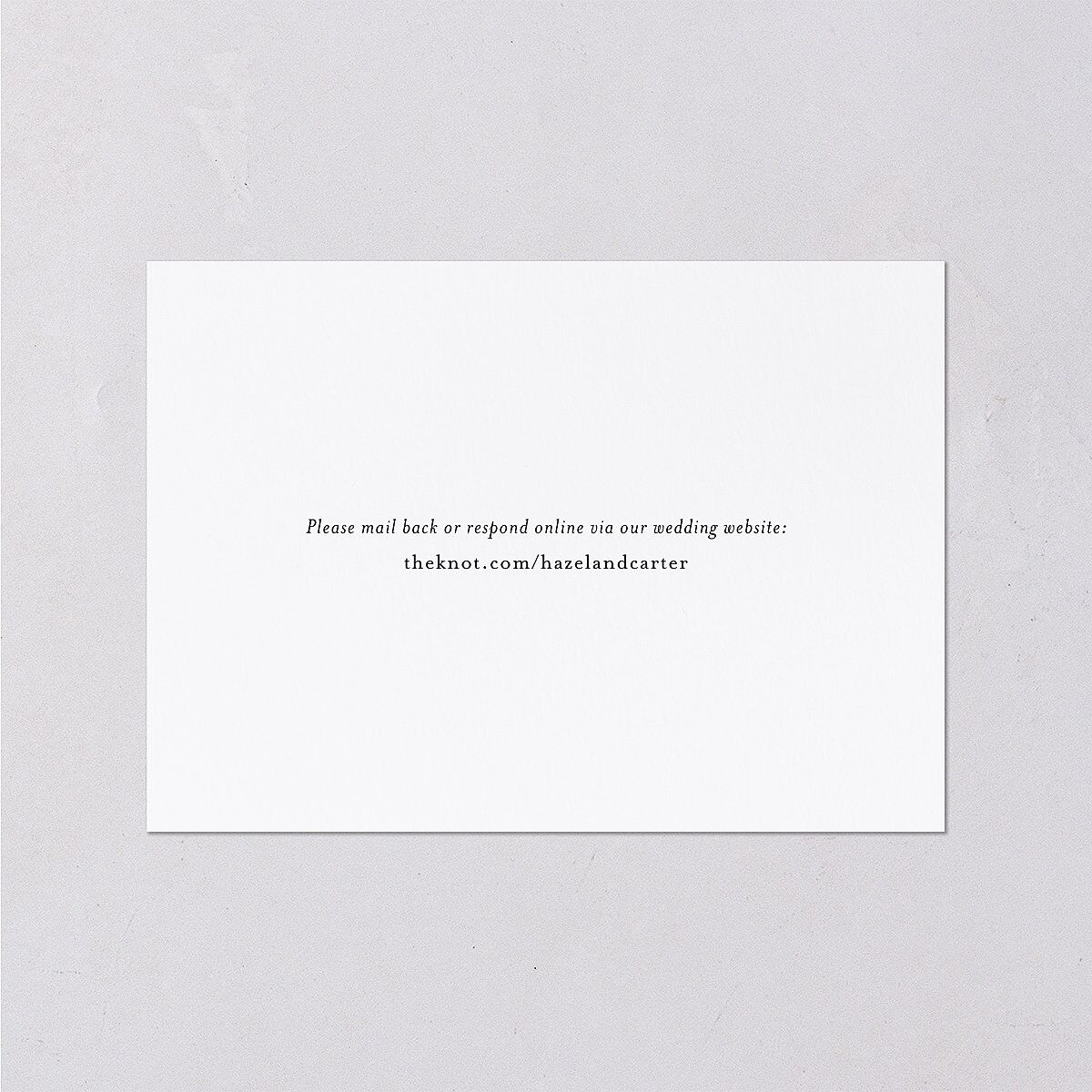 Simple Frame Wedding Response Cards Gold Pure White Signature Standard