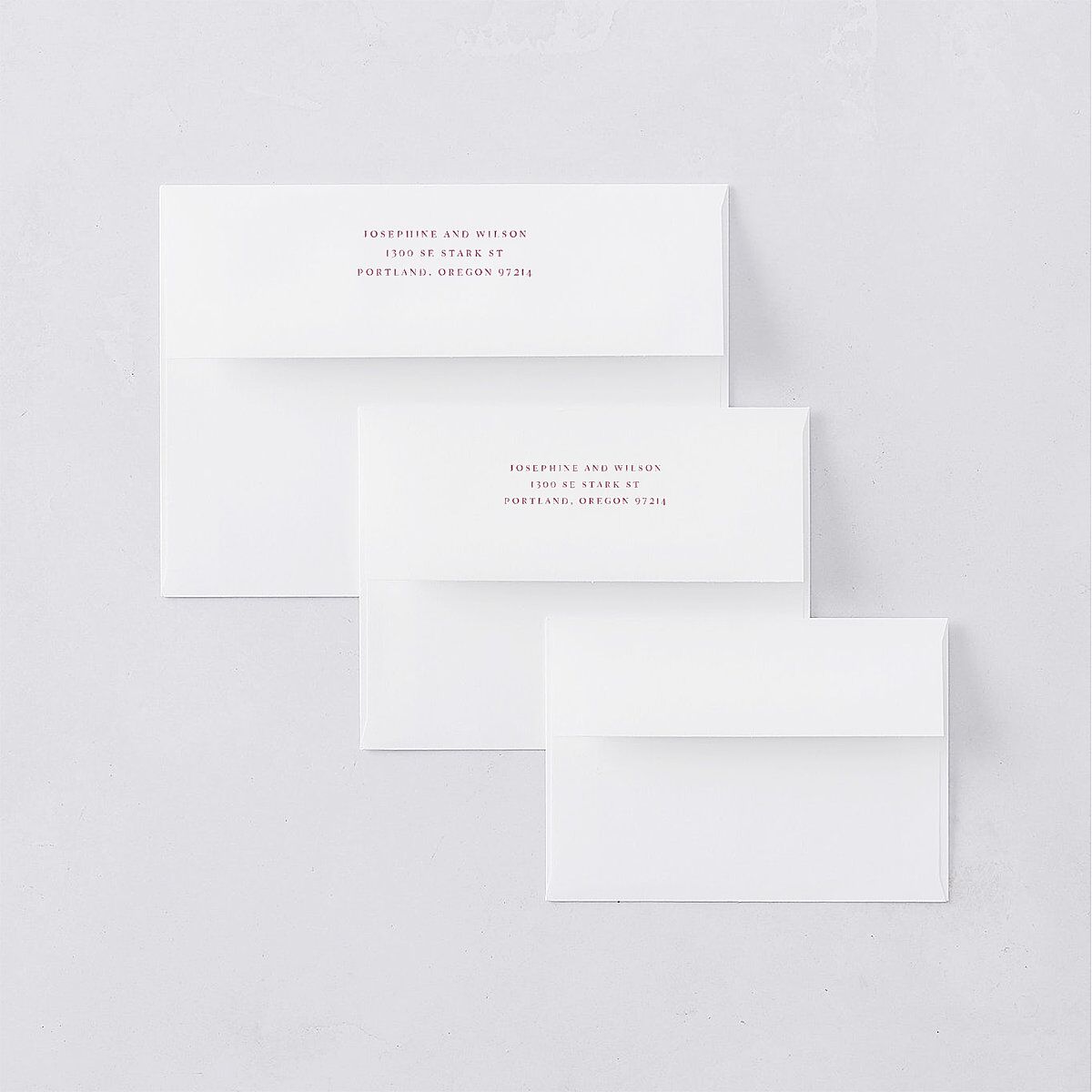 Vintage Love Doves Rehearsal Dinner Invitation Envelopes Shell Pink White Both Recipient and Return Addresses Signature Standard