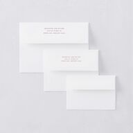 Vintage Love Doves Rehearsal Dinner Invitation Envelopes Shell Pink White Both Recipient and Return Addresses Signature Standard
