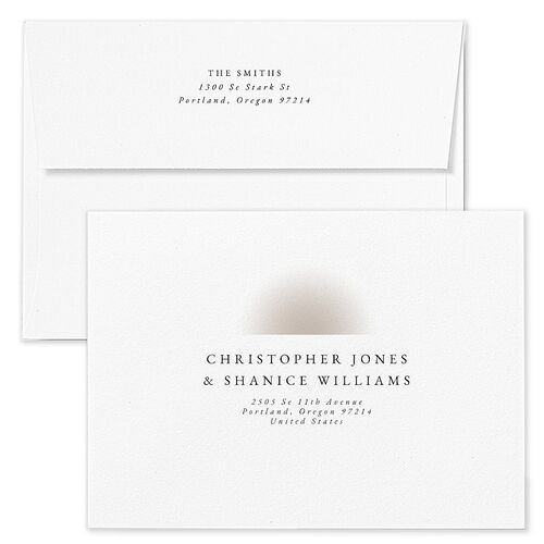 Holiday Gallery Holiday Card Envelopes Blue Champagne Both Recipient and Return Addresses Standard Signature