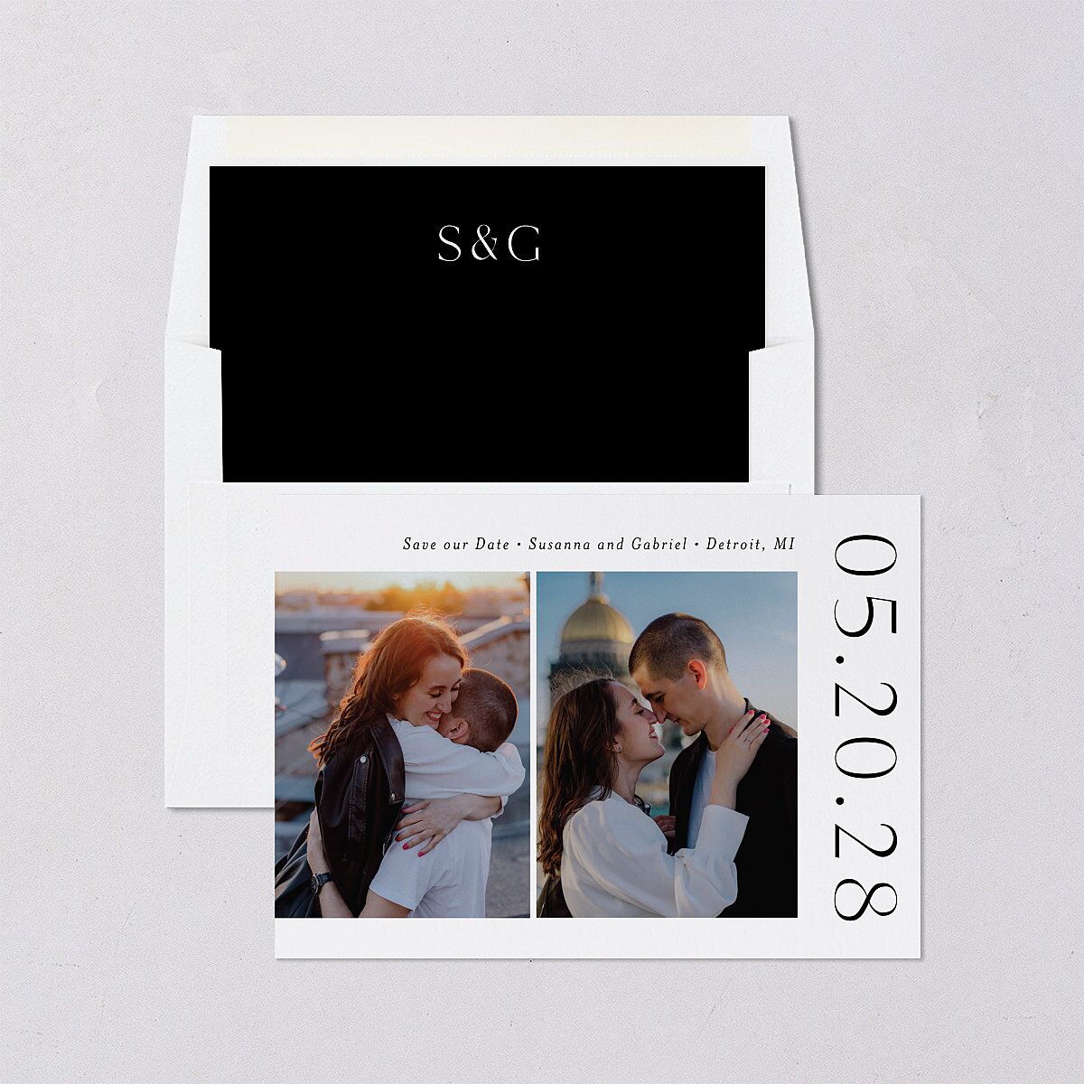 Timeless Love Save the Date Cards — view 4