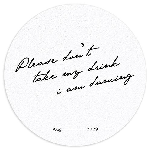 Vintage Film Photo Coasters Licorice Cardboard Circle
