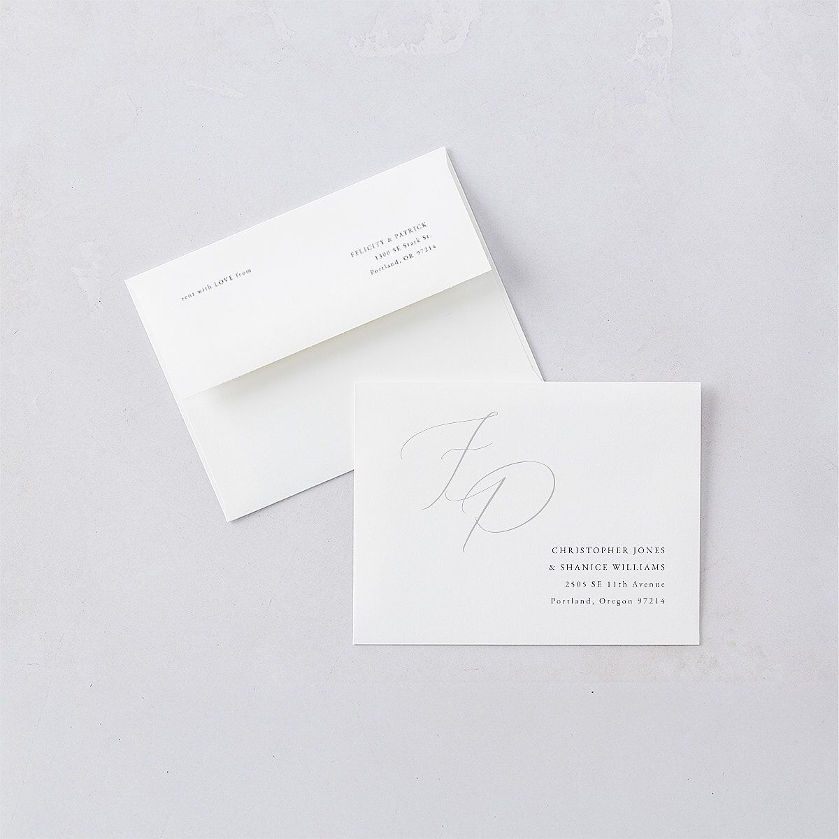 The Knot - Simply Devoted Thank You Card Envelopes