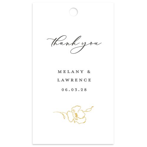 Floral Adornment Favor Gift Tags Solar Power Signature