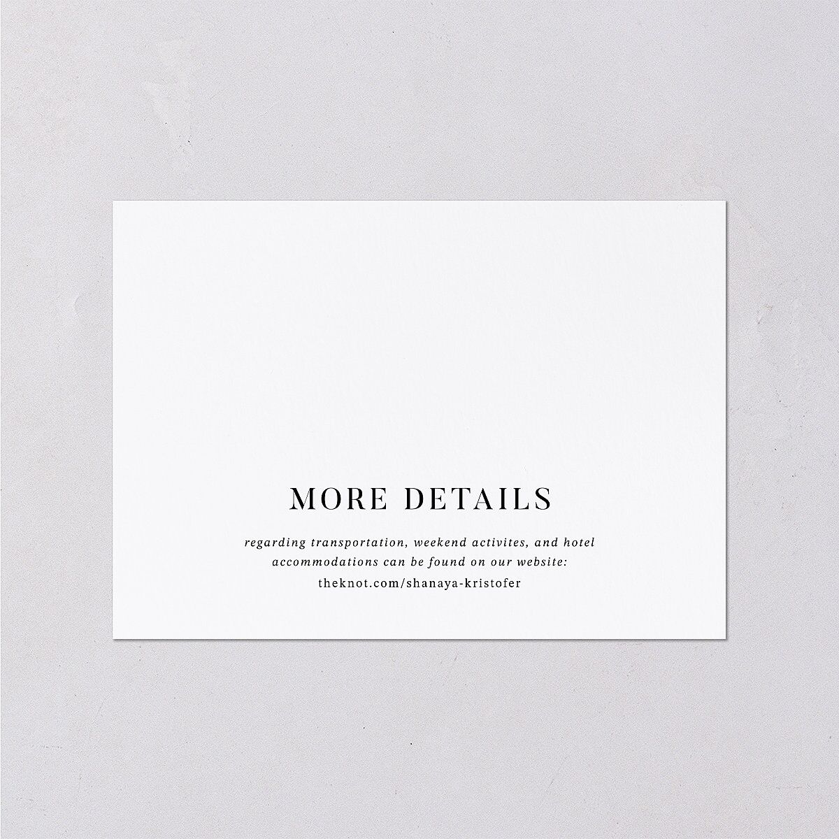 Elegant Gallery Tri Photo Wedding Attire Cards Pure White Signature Standard