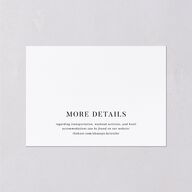 Elegant Gallery Tri Photo Wedding Attire Cards Pure White Signature Standard