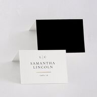 Timeless Frame Place Cards Gold Pure White Signature