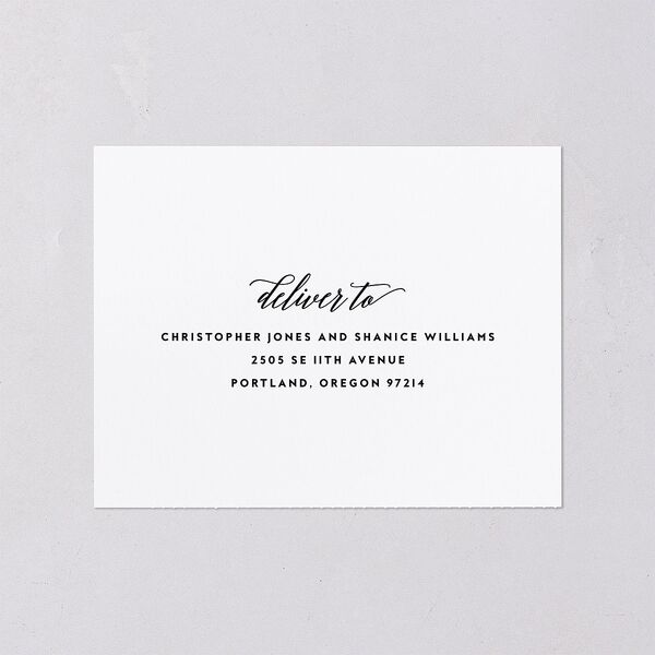We Do All-in-One Wedding Invitations Midnight Signature Light Both Recipient and Return Addresses No