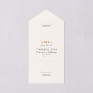 Celestial Galaxy All-in-One Wedding Invitations Dark Navy Signature Light Both Recipient and Return Addresses No
