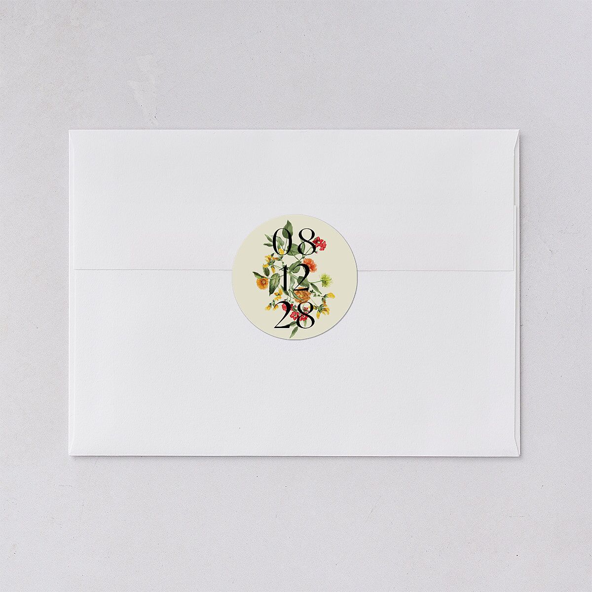 Ascending Garland Wedding Stickers Cream Sticker